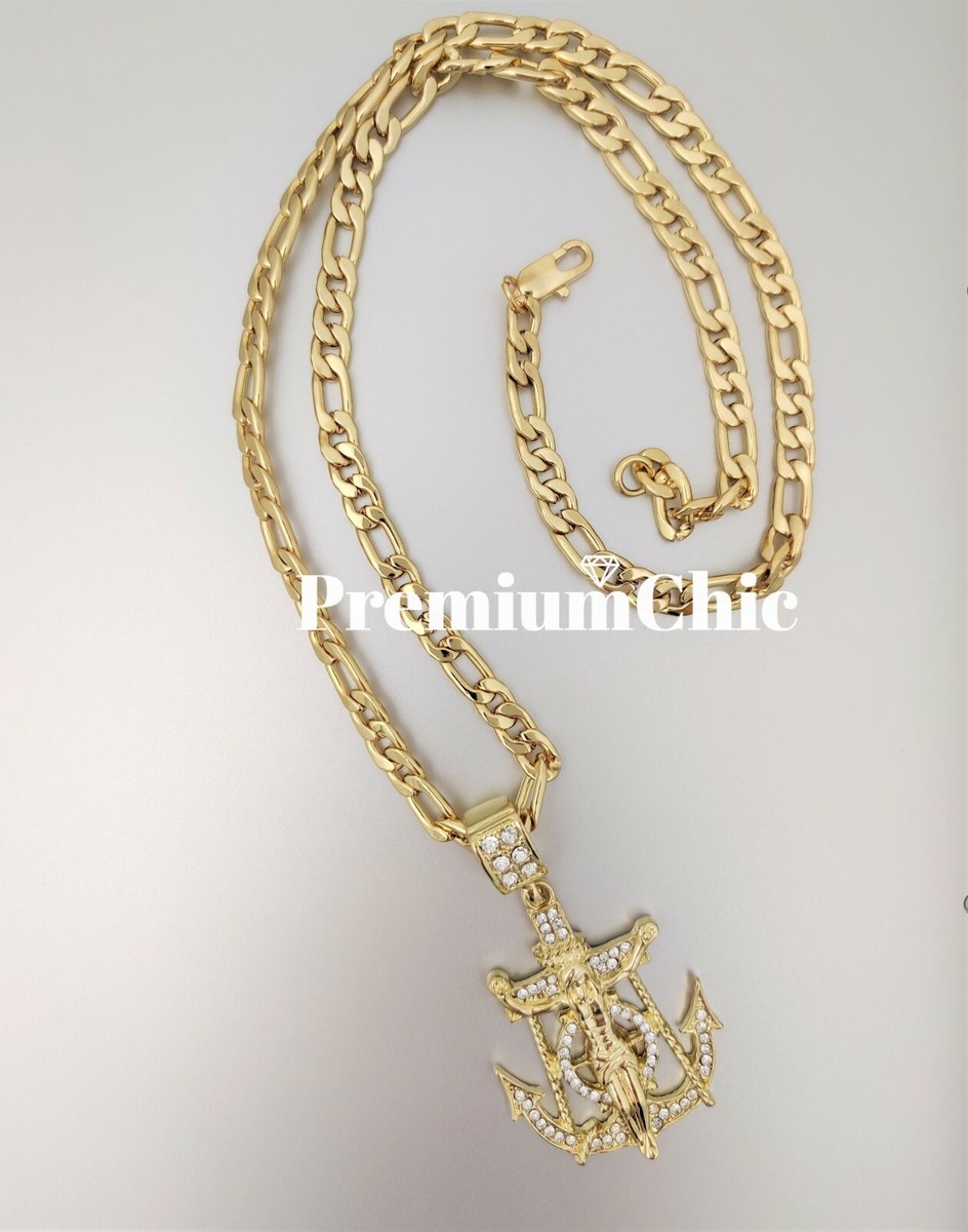 Jewelry | 18k Gold Plated Figaro Chain Necklace