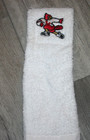 Louisville Cardinals Football Game used Heisman Bird Hand Towel sticks