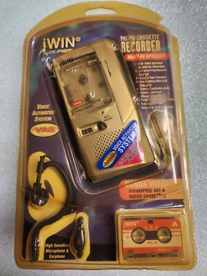 NEW SEALED - jWIN JX-R26 Voice Activated Micro Cassette Recorder VAS