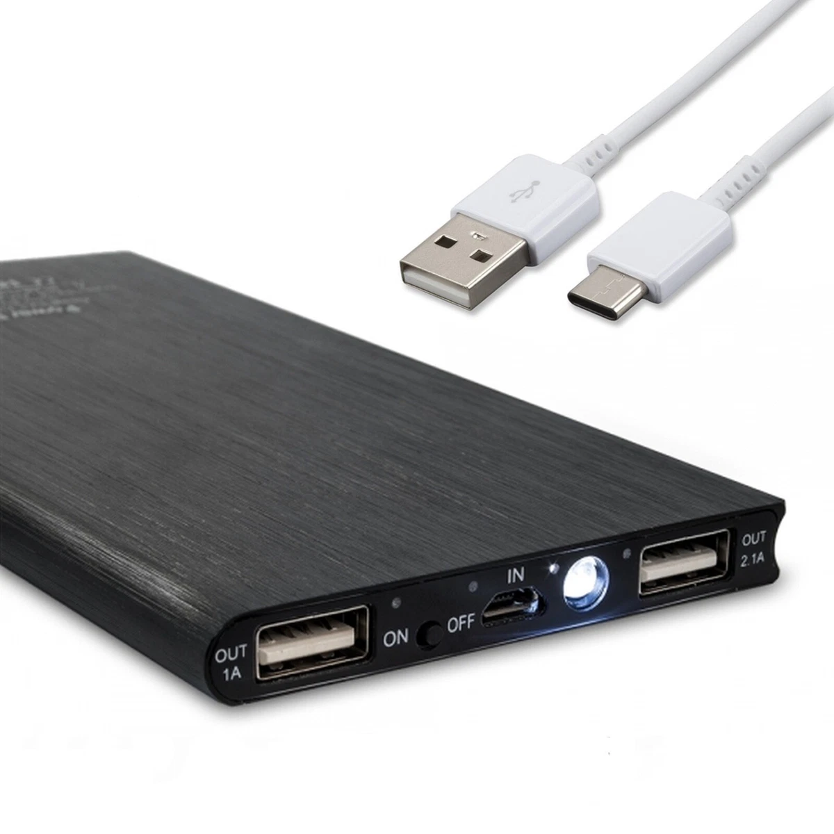 20000mAh Power Bank For Realme C20 Battery 3.0 USB Charger 3 4 12ft Typ C Wire