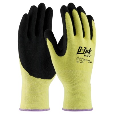 G-TEK KEV Seamless Knit KEV Glove, Nitrile Coated Palm Size: L (12 pairs)