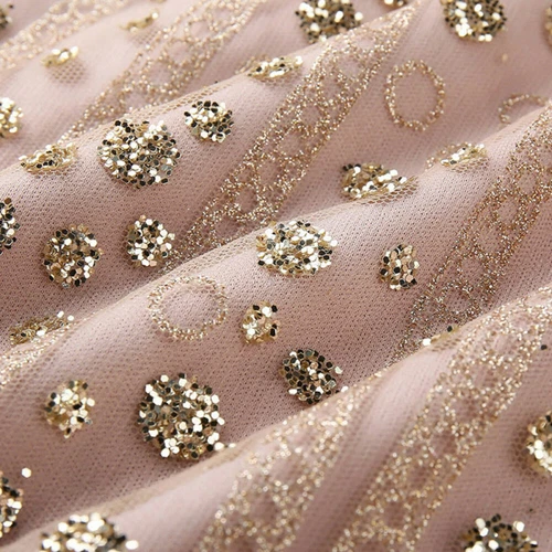 Women Sexy Sequin Dot Mini Dress Bodycon Deep V Neck Party Club Cocktail Dress - Bild 6 von 7