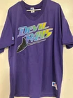 Tampa Bay Devil Rays Vintage MLB Men's Shirt Purple Large