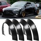 For Hyundai Veloster Fender Flares Wheel Arch Extra Wide Body Kit Mudguard 4PCS
