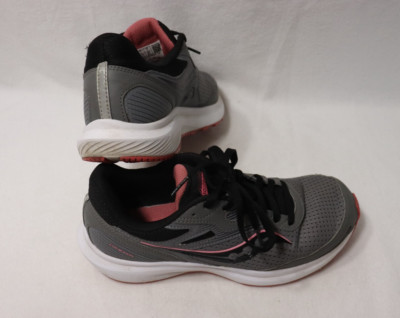 Saucony Women's Cohesion 16 Running Athletic Shoe, Size 9 M, Charcoal/Petal