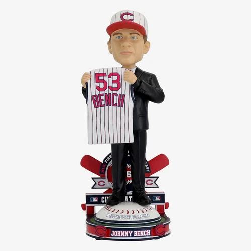 Johnny Bench Cincinnati Reds 1965 MLB Draft Pick Bobblehead MLB Baseball