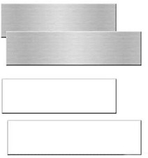 Aluminum Office Nameplates - White Blank Sublimation Plates - Pack/10 10x2