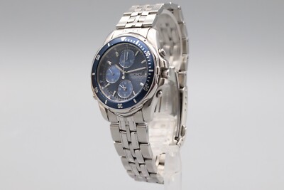 Near Mint Box* Seiko Prospex Y182-6F00 Quartz Blue Mens Vintage