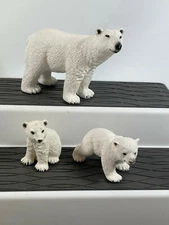 Polar bear family Mofun Toys (schleich size) figures mama bear