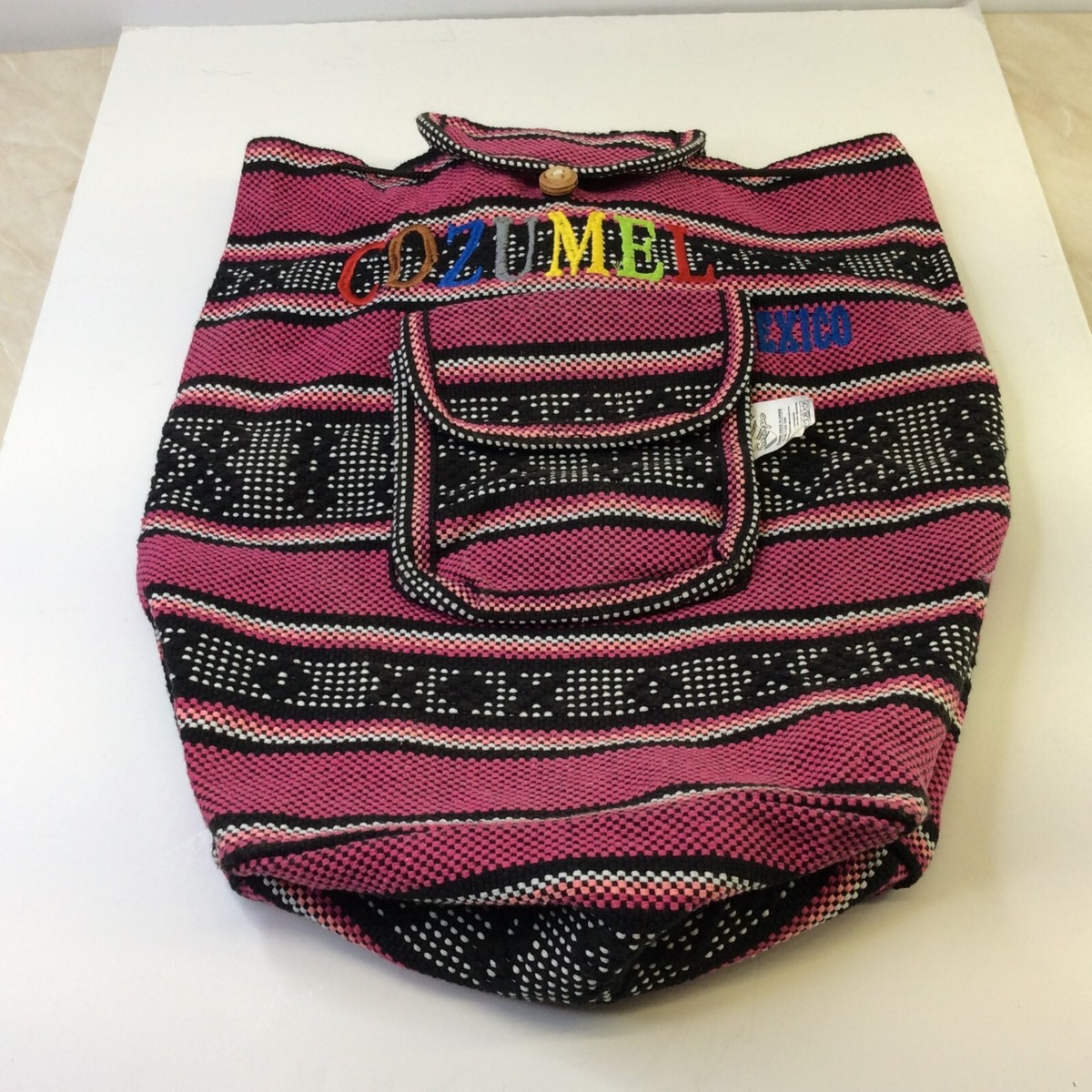 Purple Boho Cozumel backpack bag Purple Moons & Flowers Backpack, Cute Witchy Floral Laptop  main image 2