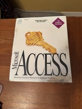 Vintage Microsoft Access v1.0 DBMS Software for Windows NIB Still Sealed