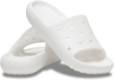 CROCS Adult Men’s White Sandals Crocs Adult Bayaband Clog Slip On Sandals White/Navy Men main image 2