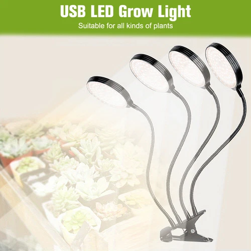 LED Wachstumlampe Pflanzenlampe Vollspektrum Pflanzenlicht Grow Light Timer USB - Bild 9 von 18