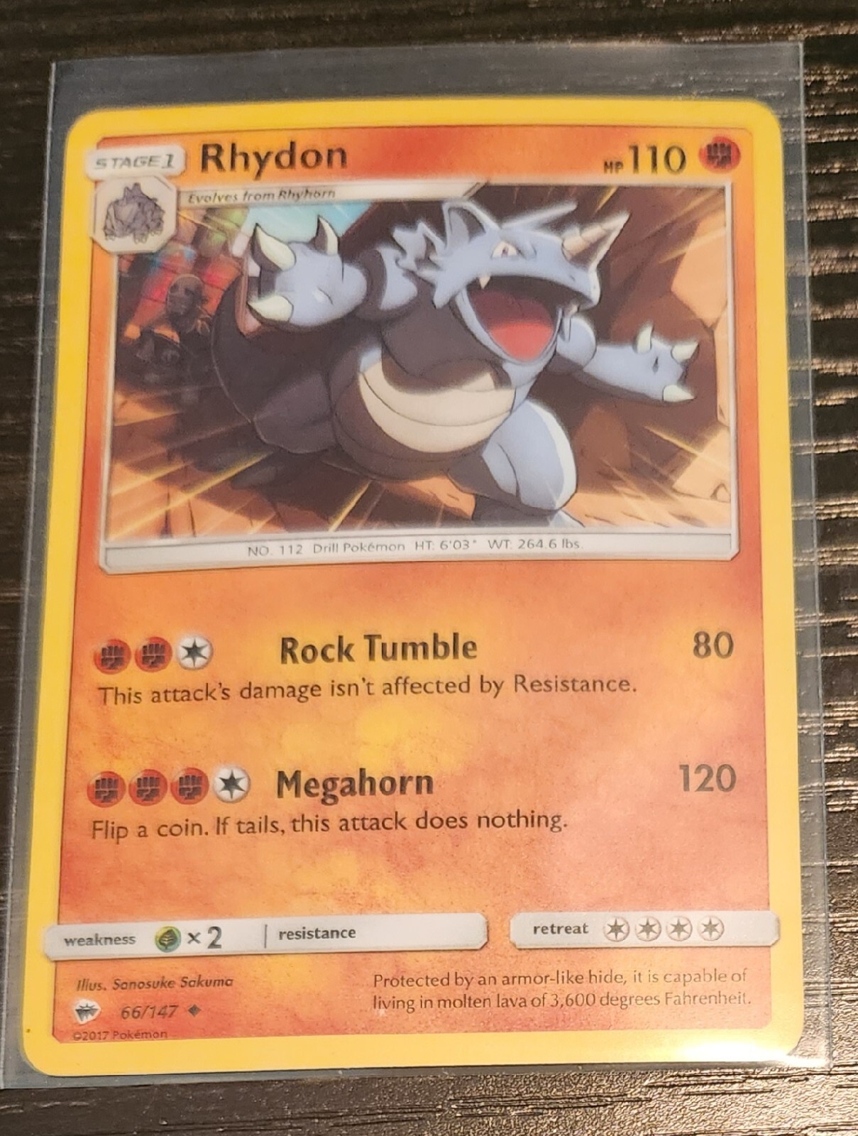 Pokémon TCG Rhydon Burning Shadows 66/147 Regular Uncommon | eBay
