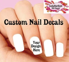 Custom Waterslide Nail Decals - Your Design, Picture, Art or Idea