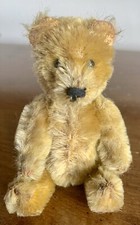 Vintage 5 Mohair Schuco Yes No Honey Brown Teddy Bear Tricky Jointed Bit Worn
