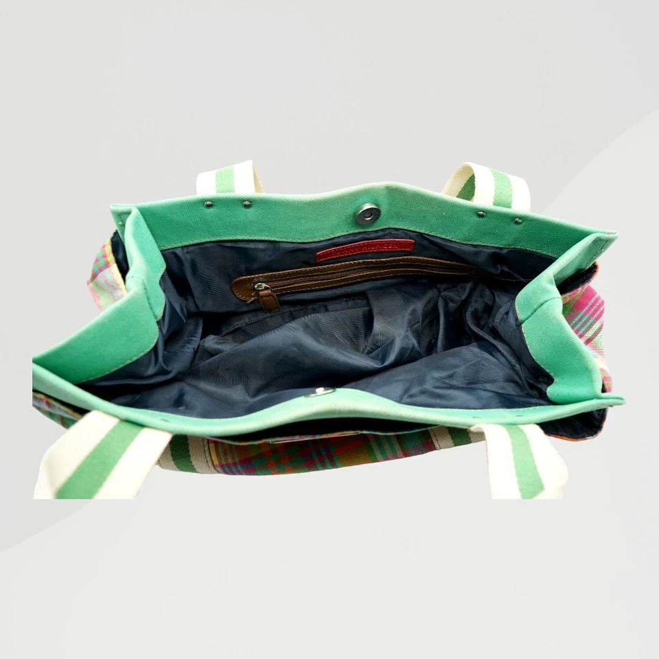Tommy Hilfiger Bolso de Hombro de Lona Cartera Multicolor a Cuadros Foto 4 de 4