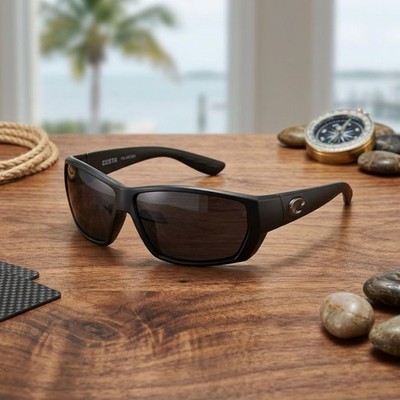 Costa Del Mar Black Polarized Sunglasses Eyewear for Fishing Driving