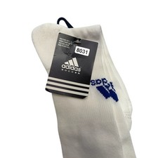 NEW Adidas Soccer Socks Knee High Three Stripes Blue/White Mens Shoe Size 9-13