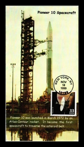 DR JIM STAMPS US COVER PIONEER 10 SPACECRAFT CELEBRATE CENTURY FIRST DAY ISSUE