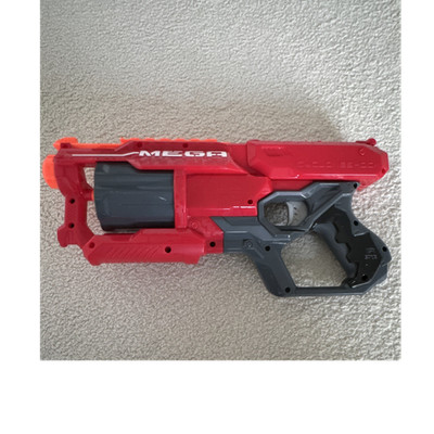 NERF Mega CycloneShock Dart-Blaster Spielzeugpistole Rot/Grau/Schwarz/Orange