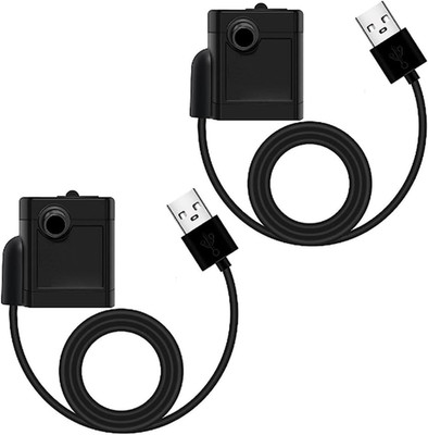 2 Stück USB Mini Wasserpumpen(250/H, 3W), Ultra Leise Aquarium Pumpe Mit Hohem H
