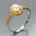 Unique ring Natural Opal Ring 925 Sterling Silver Size 7 /R472431
