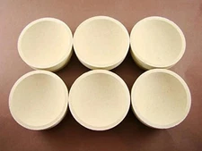 Lot of 6 - # 10 Mabor Cupel 2-3/8" Gold-Assay-Smelting-Refining-Melting-Cupels