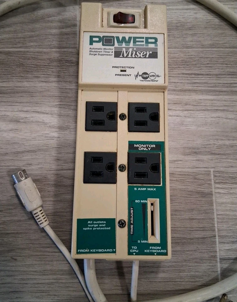 Tripp-Lite Power Miser Auto Monitor Shutdown Timer & Surge Supressor 120V 60HZ - Image 2 of 4