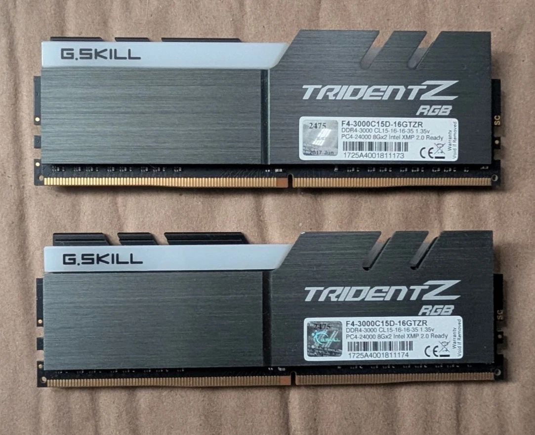G. SKILL PC4-24000 (DDR4-3000) Bus Speed Computer RAM 16 GB Total