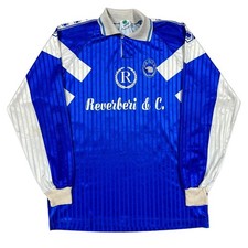 Vintage Garman Gs Falk Football Shirt Long Sleeve Retro Italy Blue Mens XL