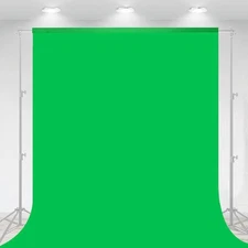 Aimosen 10 X 7 FT Green Screen Backdrop for Photography, Chromakey Virtual Gr...