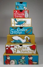 Harry & David 12 Days Of Christmas Drawer Tower Centerpiece Tree Treats Trinkets