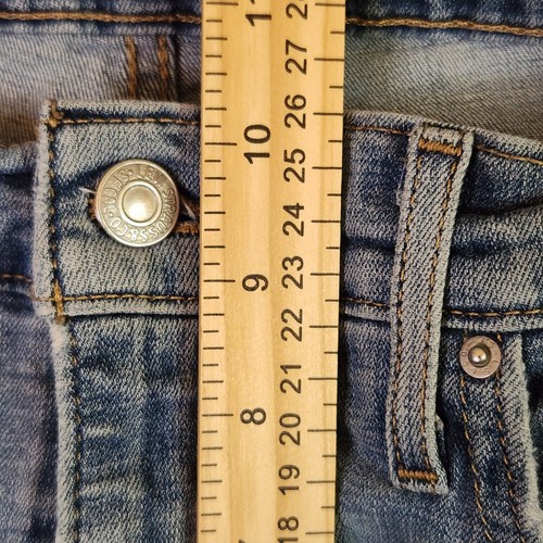 Pantalones de mezclilla Levi's 724 tiro alto rectos para mujer 29 azul desgastado *28x25* - Imagen 13 de 16