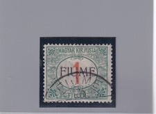 Fiume 1918 Segnatasse Surcharge 1f Vert Et Rouge N°4 SPL (507/s32)