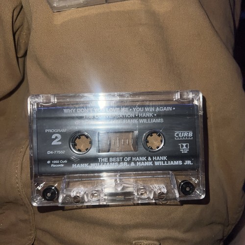 Hank Williams - The Best Of Hank Cassette Tape Country Hank Sr and Hank Jr - Picture 2 of 2