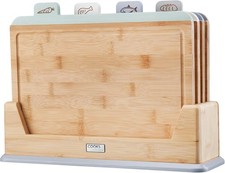 Image of Cooks Professional Set of 4 Index Chopping Boards | Bamboo Chopping Boards with