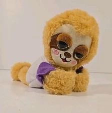 Kipp Brothers SLAP BRACELET PLUSH Sloth Lets Hang Tan White