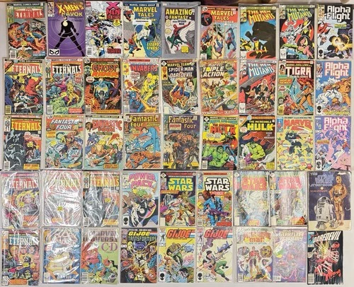 Vintage Marvel Comic Book Lot Spider-Man X-Men Hulk Star Wars 1970s Bronze Age