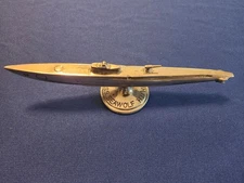 W.W. II Portsmouth Naval Yard Submarine USS SEA Wolf Launch Paperweight