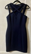 Guess Navy blue strappy criss-cross neckline and V-neck size S