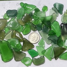 LOT 70pcs SEA GLASS JEWELRY CRAFT QUALITY GENUINE HAND PICKED FROM PUERTO RICO