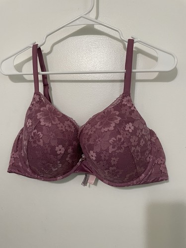 Victoria’s Secret Body By Victoria Purple Floral Mesh Perfect Shape Underwire - 第 1/7 張圖片