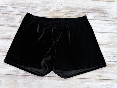 MotionWear Medium Adult (Fit like GK AS) Black Velvet Bar Shorts