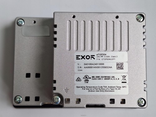 Panel Operador HMI EXOR eTOP504 4.3" TFT Pantalla Táctil 2x Ethernet 24VDC - Imagen 2 de 9