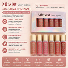  6 Pack Sparkling Liquid Lip Gloss Glitter Shimmer