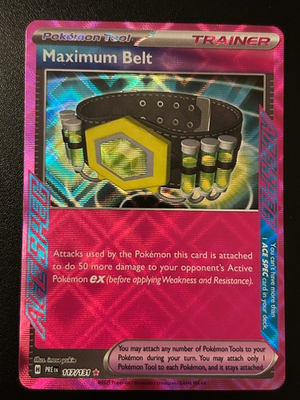 #ad Maximum Belt 117 131 Holo ACE SPEC Rare SV: Prismatic Evolutions NM $1.70