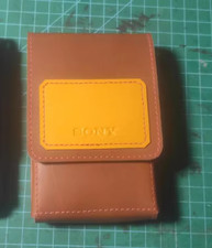 1pcs Brown Custom Leather Case Bag Handmade Protector Cover for SONY WM504