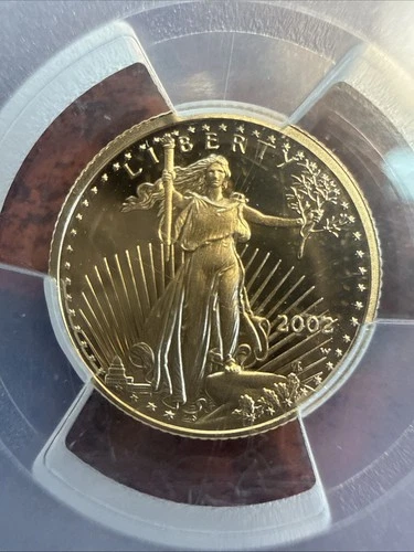 2002-W $5 PCGS PR70DCAM 1/10 OZ, GOLD American Eagle