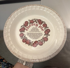 VTG Royal China Jeannette Cherry Pie 11in Rou...